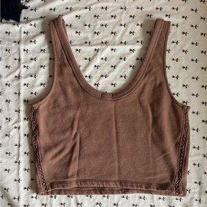 Aerie brown tank top
